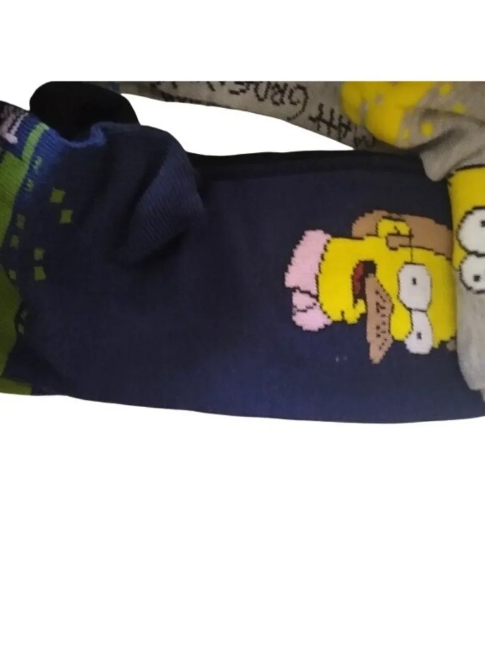 Men's Simpsons Socks, 3 pair: Homer, Bart, Flanders. sized 6-12
